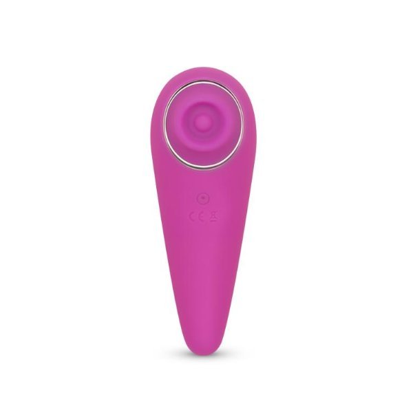 Stimulator klitorisa vijolične barve.