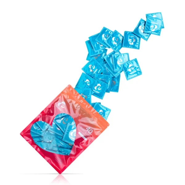 Kondomi EasyGlide Ribs&Dots 40/1