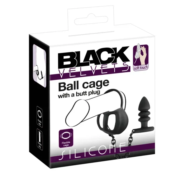 Kletka BV Ball Cage in Butt Plug 