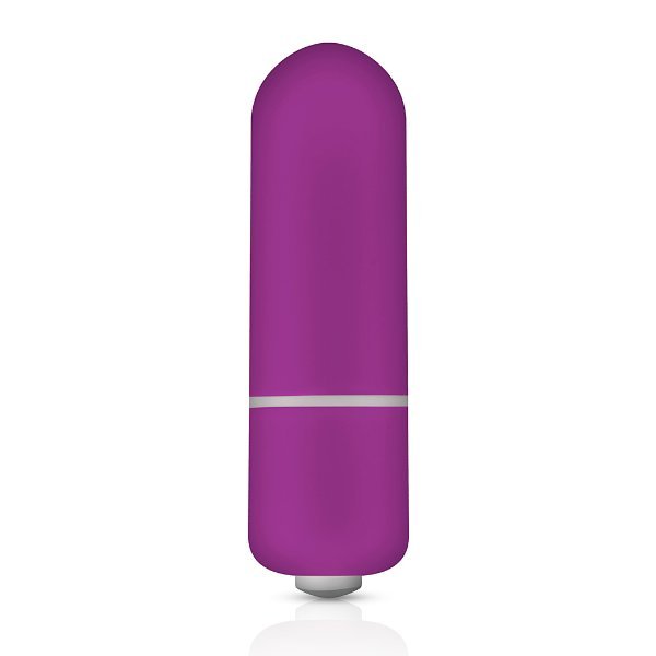Mini vibrator vijolične barve.