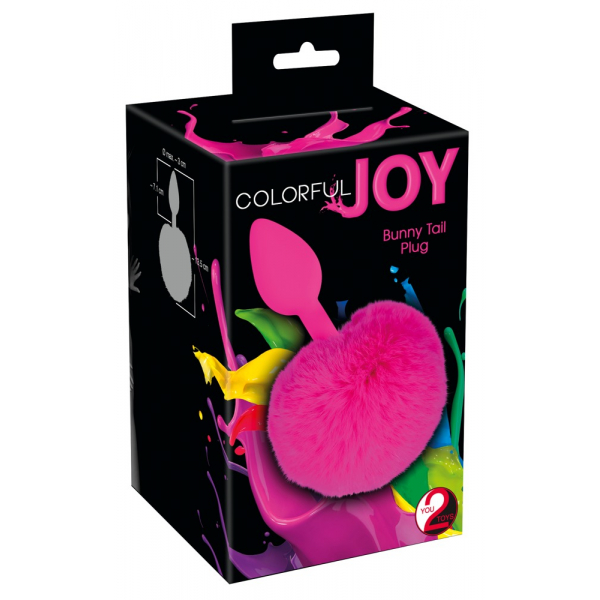 Analni nastavek Colorful Joy Bunny Tail