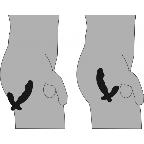 Črn stimulator prostate - prikaz uporabe.