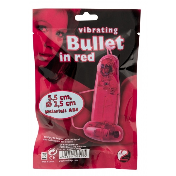 Vibracijski jajček Bullet In Red